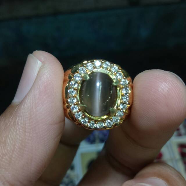 Nhẫn Đính Đá Mắt Mèo Cilimanite
