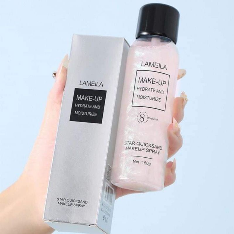 Xịt Khoá Kiêm Xịt Khoáng 8 Lớp Dưỡng Makeup Lameila 150g | BigBuy360 - bigbuy360.vn
