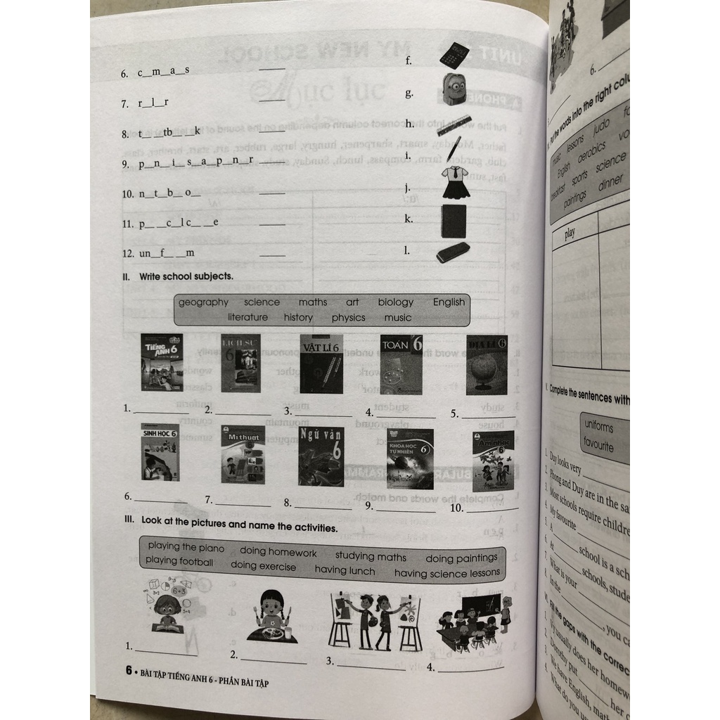 Sách - Bài tập Tiếng Anh 6 tập 1 không đáp án - dùng kèm SGK Tiếng Anh 6 Global Success - Mai Lan Hương