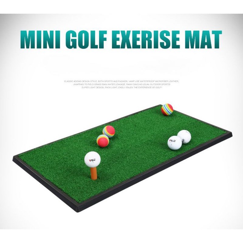 Thảm Tập Swing Golf 1,2 x 1,2m và 1,25 x 1m và 1,5 x 1,25m ( Tặng kèm 5 bóng golf và 1 tee cao su )