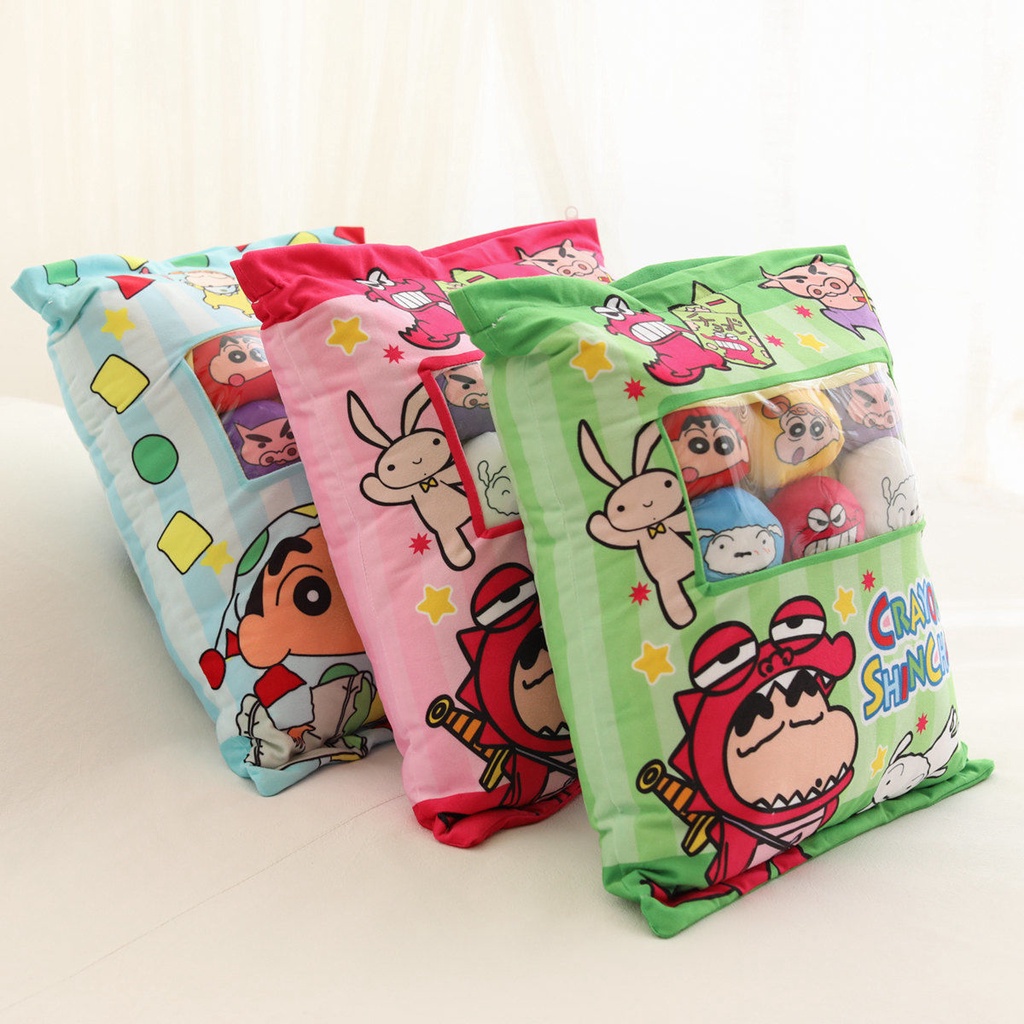 Gối Ôm Nhồi Bông Hình Cậu Bé Bút Chì Shin-Chan Đáng Yêu