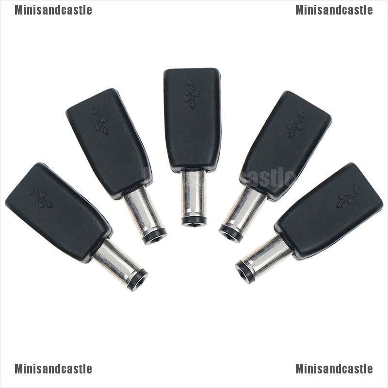 Set 1 / 2 / 5 Đầu Nối Chuyển Đổi Dc 5.5x2.1mm