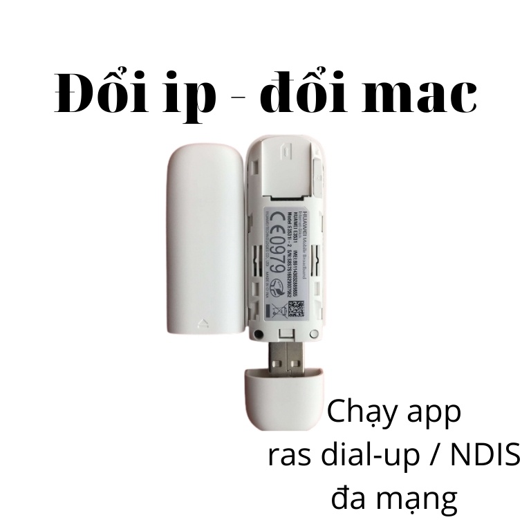 Usb Dcom 3G Huawei E3531 có ipv4 và ipv6 , USB 3G đổi ip tốt nhất