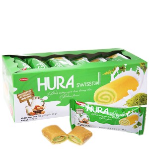 Bánh Bông Lan Cuộn Hura 360g (đủ 2 vị best seller)