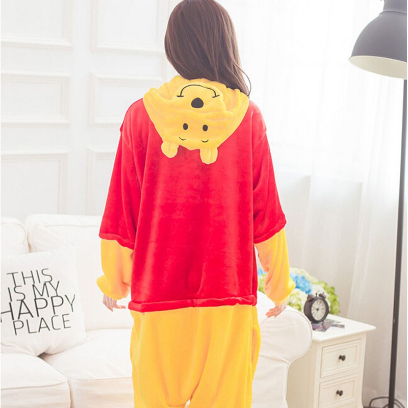 Bộ Đồ Ngủ Liền Thân Hình Chú Gấu Pooh Dễ Thương