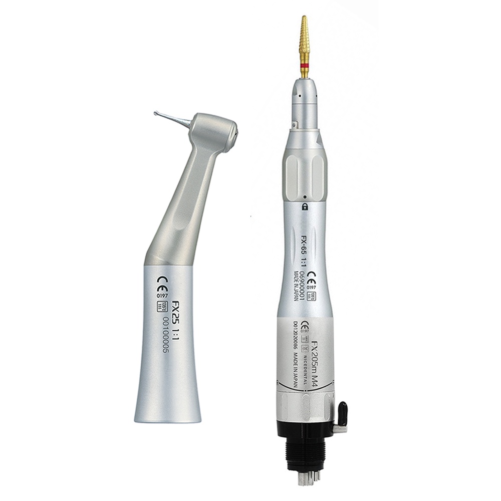 Bộ phụ tùng máy xịt nước góc thẳng/góc rộng cầm tay có nút nhấn tốc độ thấp cho nha khoa