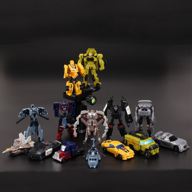 Mô Hình Đồ Chơi Người Máy Biến Hình Mini Bỏ Túi Cho Bé Transformers