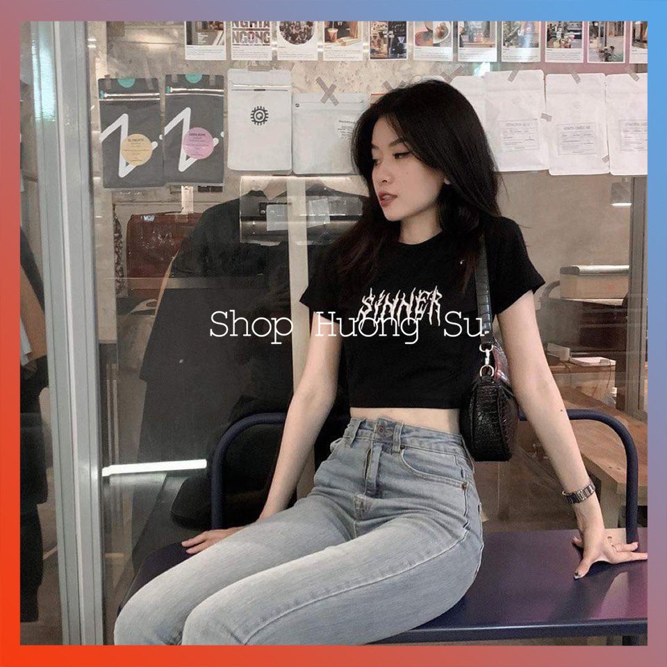 AO CROPTOP NGẮN TAY TÔN DÁNG-HươngSu | BigBuy360 - bigbuy360.vn