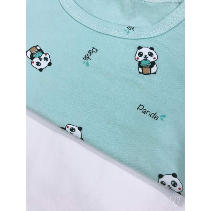 ❌GẤU PANDA❌BỘ THUN LẠNH CẠP CAO