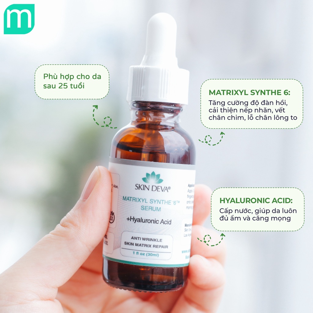 Tinh chất Skin Deva Matrixyl Synthe 6 + Hyaluronic Acid 30ml