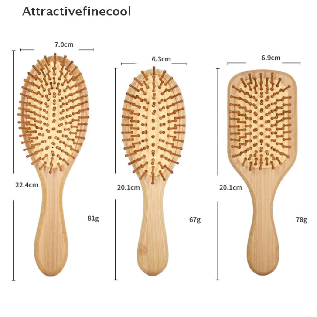 Lược Chải Tóc Massage Da Đầu Bằng Tre