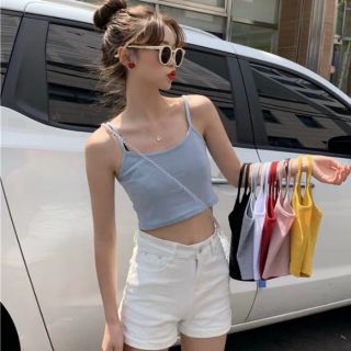 Áo hai dây croptop