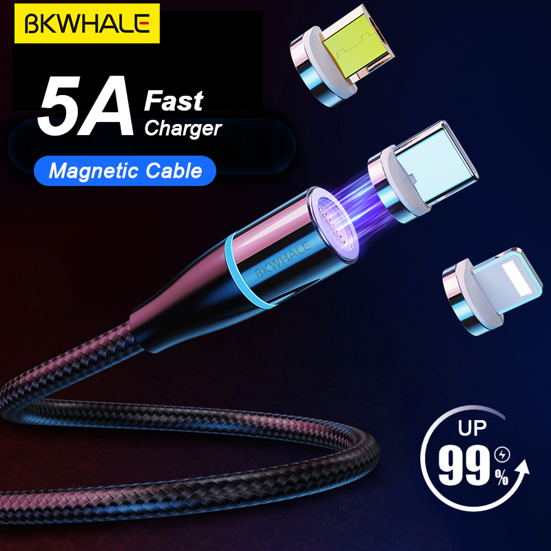 Cáp Sạc Nhanh bkwhale 33w 3 Trong 1 micro usb / type-c Có Đèn led