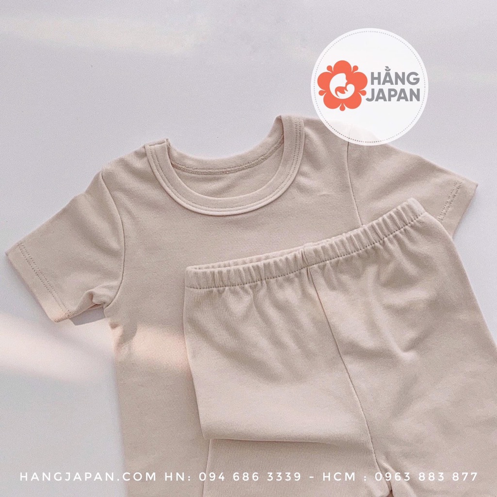 Bộ cotton cộc tay cho bé