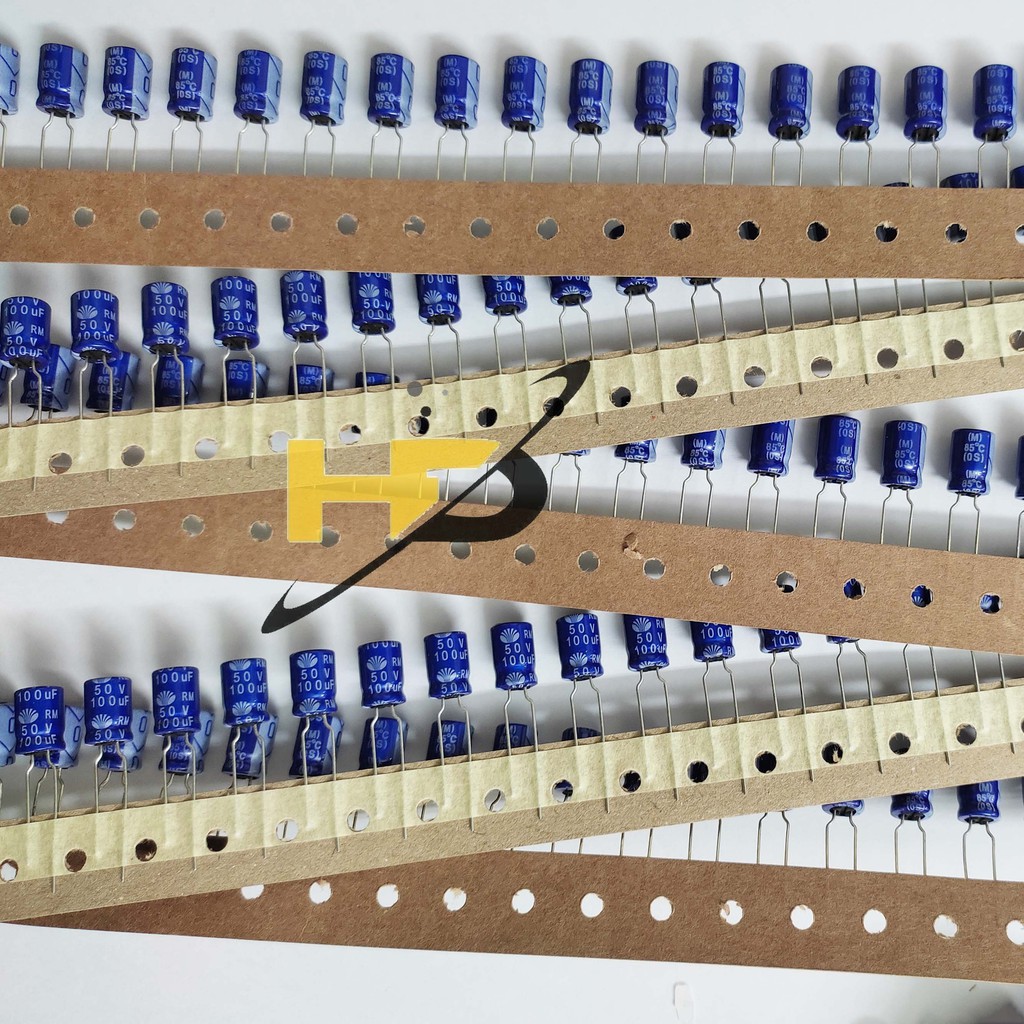 Dây 30 Con Tụ Điện 100uF 50V Daewoo, Tụ Hóa Hàng Mới 100%