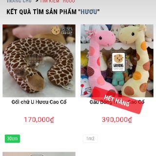 Hươu cao cổ nhồi bông