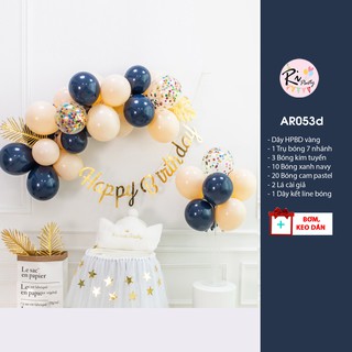 Bóng Trang Trí Sinh Nhật đơn giản,tinh tế , Hồng, Xanh mint, Vàng, Xanh dương.