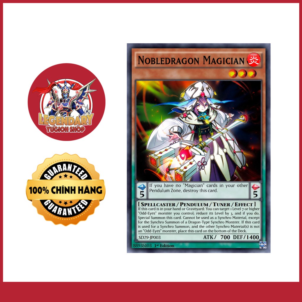 [EN][Thẻ Bài Yugioh Chính Hãng] Nobledragon Magician