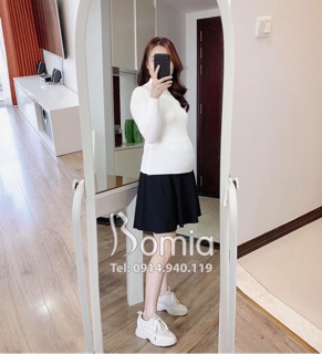 CHÂN VÁY BẦU XOÈ < mặc 4 mùa >
