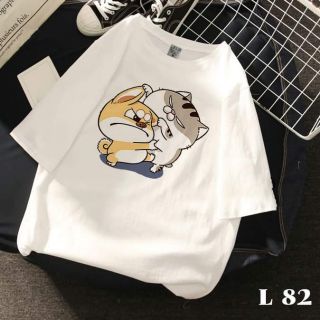 áo thun cotton mèo ami bụng bự ( nhận in áo theo yêu cầu )