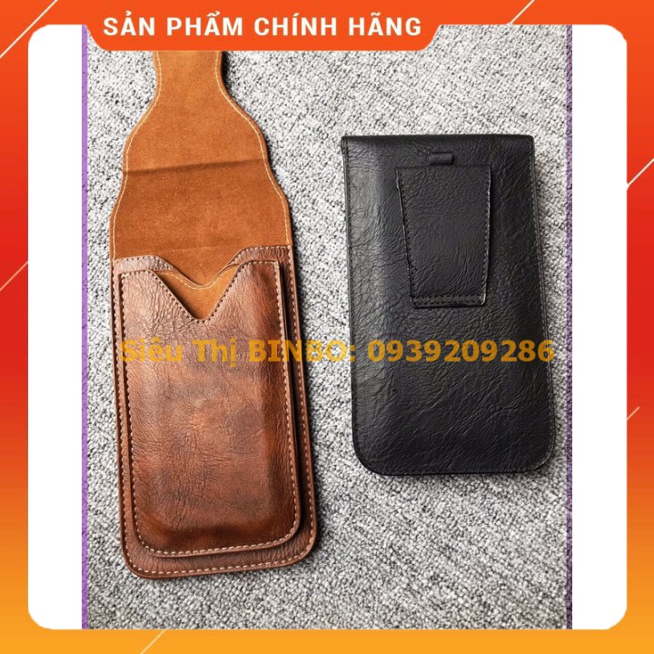 Bao da điện thoại đeo thắt lưng- bao da điện thoại thắt lưng Puloka
