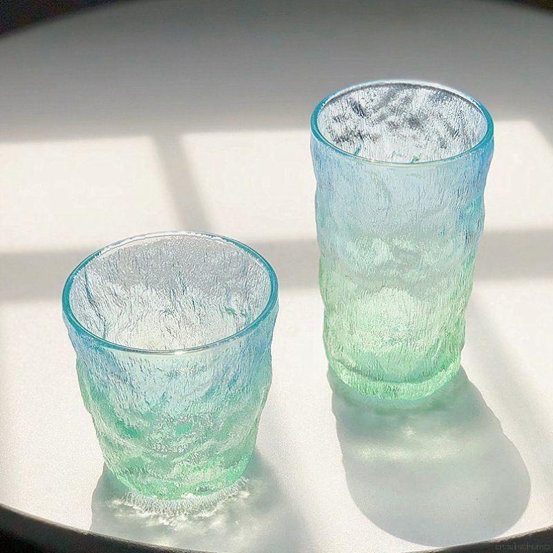 Cốc thủy tinh,ly thủy tinh 300-400ml vàng,xanh,trắng