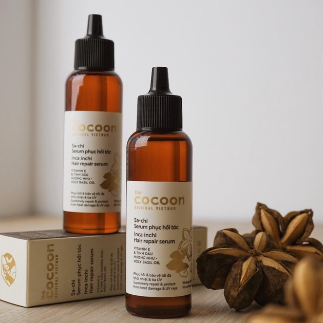 Serum Sa-chi phục hồi tóc Cocoon Garin 70ml bảo vệ tối đa khỏi nhiệt và tia UV