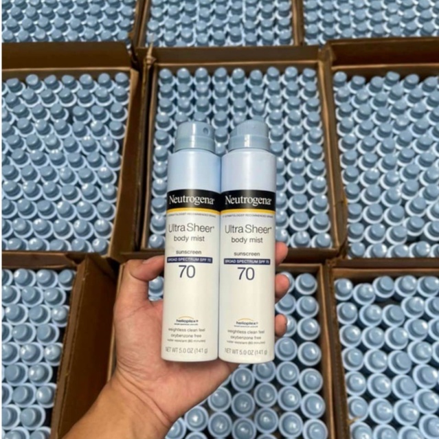 Xịt Chống Nắng Body Neutrogena Ultra Sheer SPF 70 chai 141g