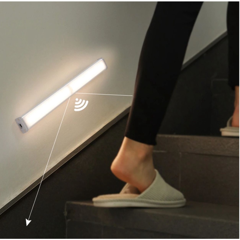 Đèn ngủ cảm ứng sạc pin VIVU LIFE gắn giường | cầu thang | toilet | tủ đồ | bàn làm việc - tự động bật tắt ánh sáng ban