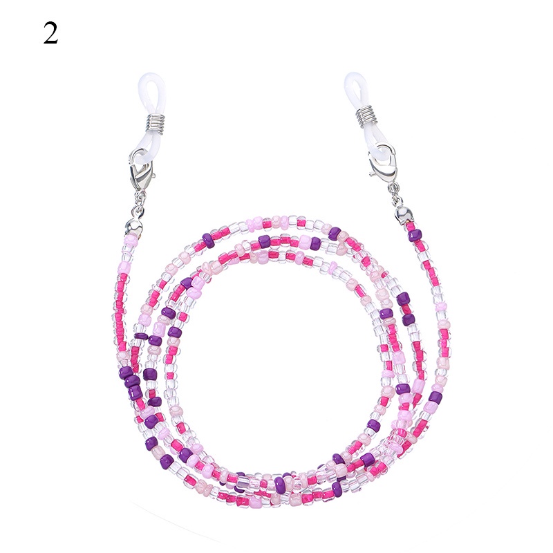 Dây đeo giữ mắt kính đính hạt nhiều màu sắc phong cách boho