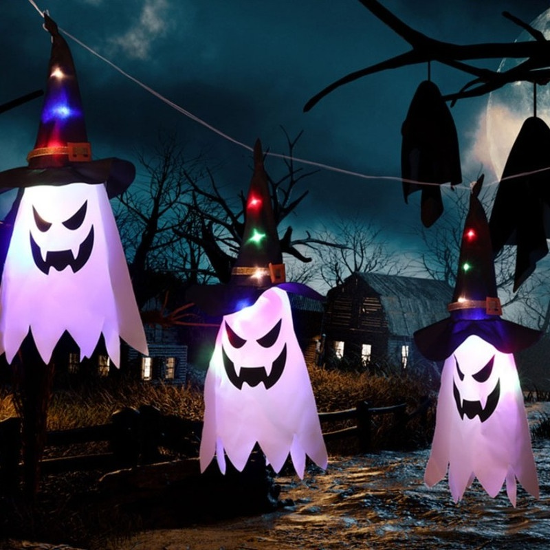 [Mới] Đèn Lồng Dạ Quang Treo Trang Trí Tiệc / Halloween Nhiều Chế Độ Sáng Tạo DIY