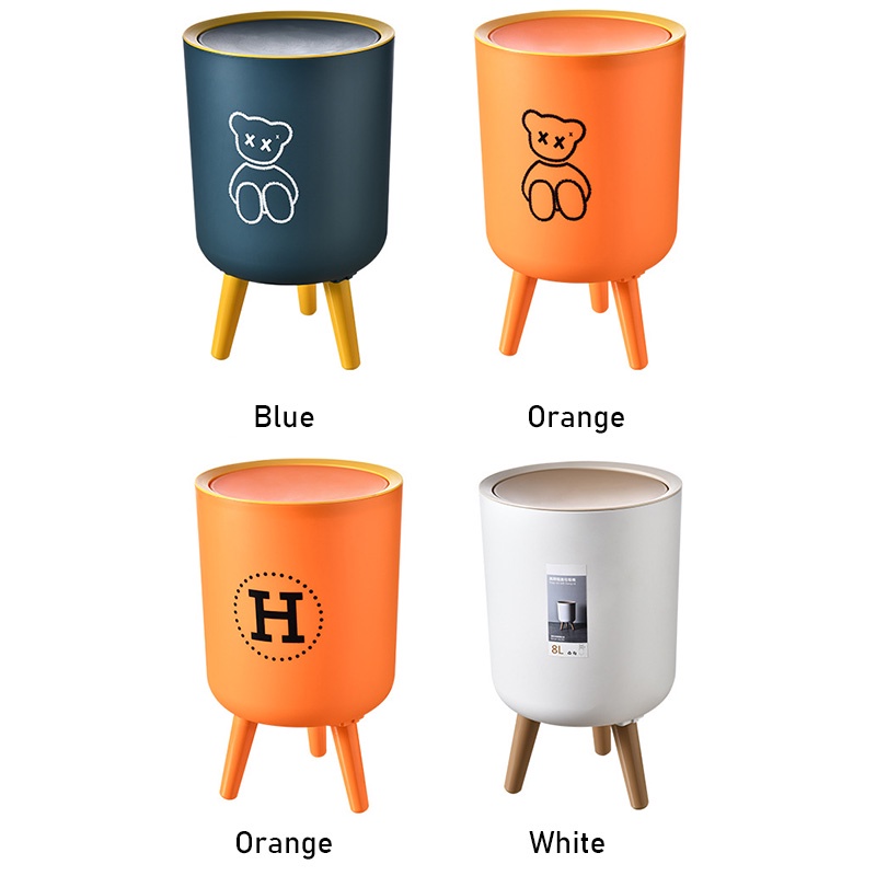 ONLY HOUSE Thùng Rác Có Nắp Phong Cách Bắc Âu Sáng Tạo Cho Phòng Khách/Phòng Tắm
