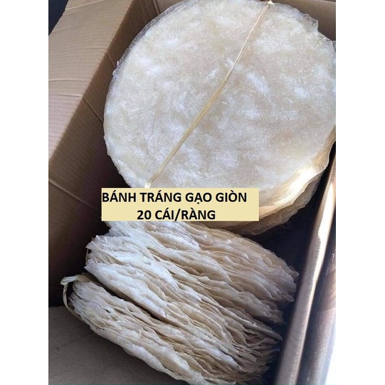 20 CÁI/RÀNG BÁNH TRÁNG GẠO GIÒN BÌNH ĐỊNH - SHOP ĐẶC BIỆT - HÀNG CHÍNH GỐC