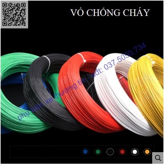 Dây điện lõi đồng tiết diện 0,75mm nhiều sợi, vỏ chống cháy