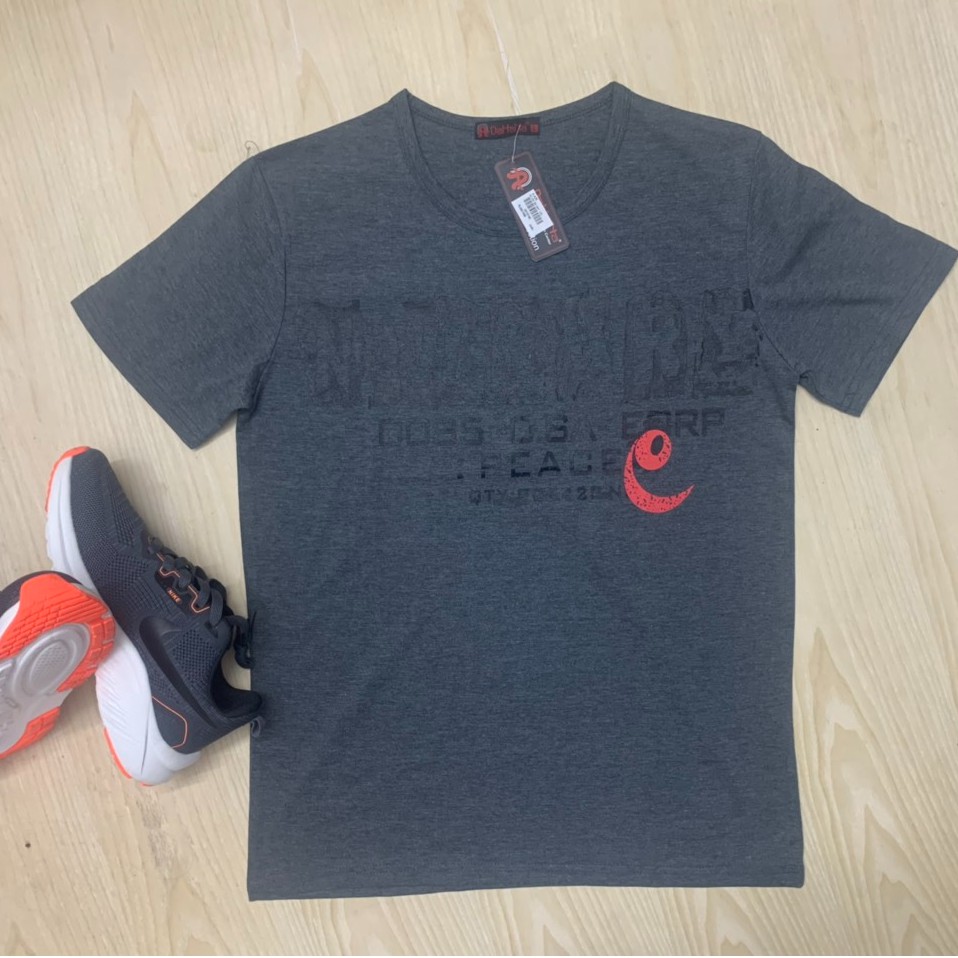 Áo thun cộc tay nam chất cotton mềm mại - Áo cộc tay nam in free đủ mầu