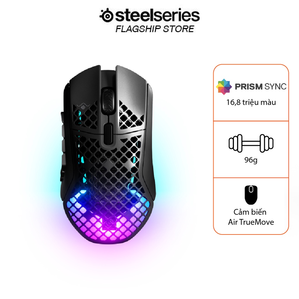 Chuột gaming không dây Steelseries Aerox 9 Wireless 2022