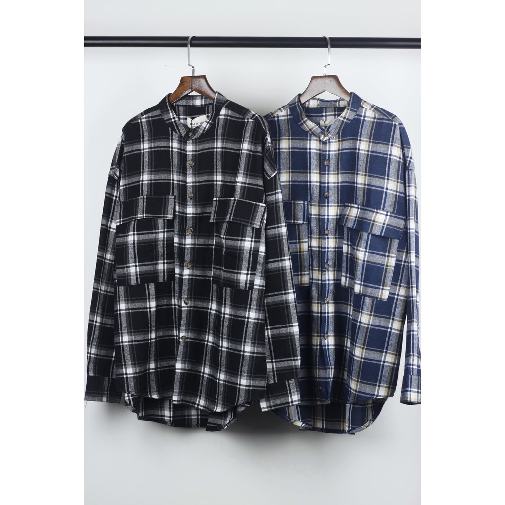 Xả 12.12 10.10 Sale Áo sơ mi kẻ caro Flannel FOG , áo sơ mi nam nữ unisex , MSW Town . . . ' ' ' hot . < . >