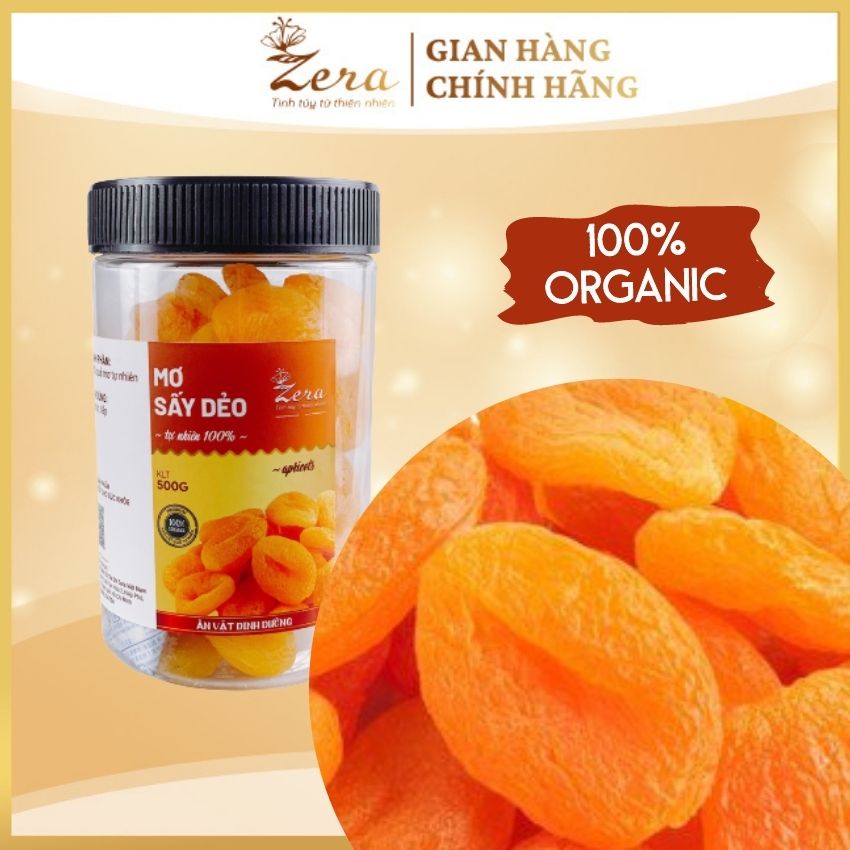 Mơ Vàng Sấy Dẻo Úc Không Đường Thơm Ngon Tư Nhiên (500g)