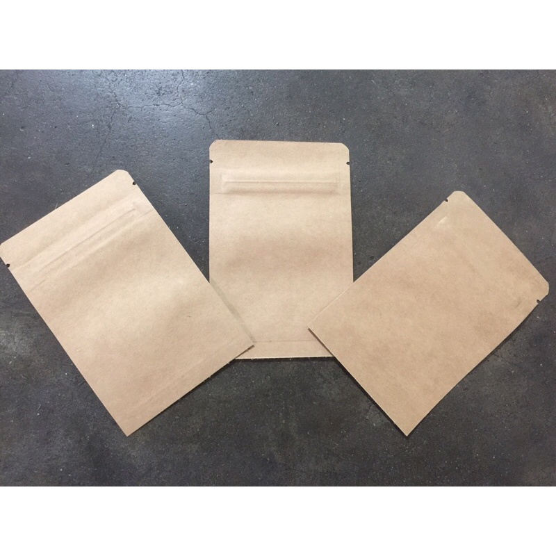 Túi zíp giấy kraft 3 biên