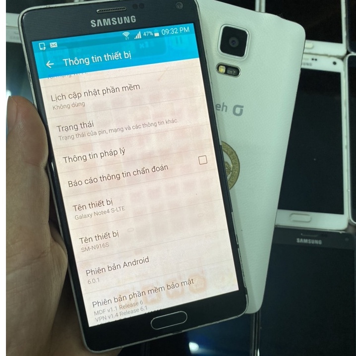 Điện thoại Samsung Galaxy Note 4-1Sim Ram3/32G Chữa Cháy Máy Màn Hình Ám Giá Rẻ