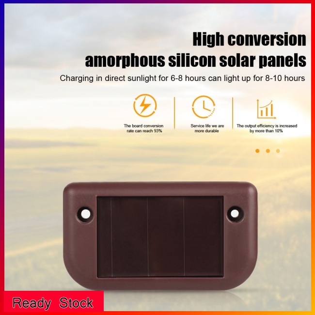 Đèn LED Năng Lượng Mặt Trời Ánh Sáng Trắng Ấm/ Trắng Gắn Cầu Thang Sân Vườn