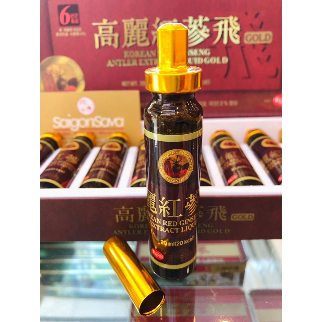 Chiết Xuất Hồng Sâm Nhung Hươu KGS Cao Cấp Hàn Quốc 200ml (10 tuýp x 20ml)