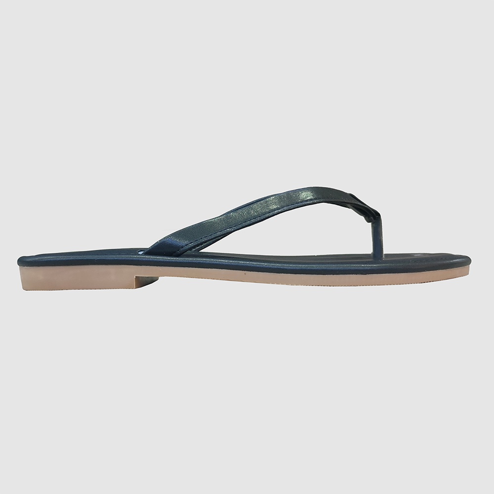 Dép nữ xỏ ngón đế bệt 1,5cm HÀ NAM thời trang da bò thật cao câp DNU2099