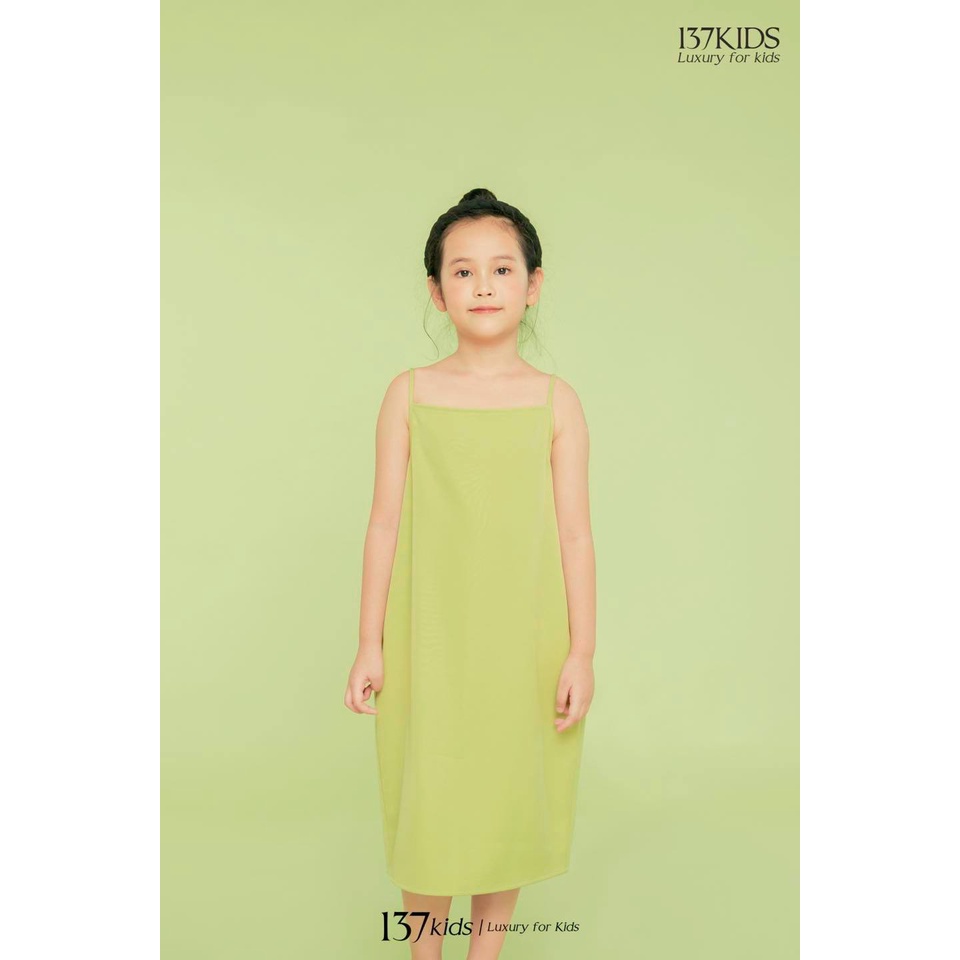 Váy maxi 2 dây bé gái 137KIDS chất cotton thoáng mát, thấm hút mồ hôi