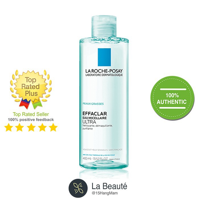 La Roche-Posay Eau Micellaire Grasses, Sensibles, Reactive - Tẩy Trang Cho Nhiều Loại Da