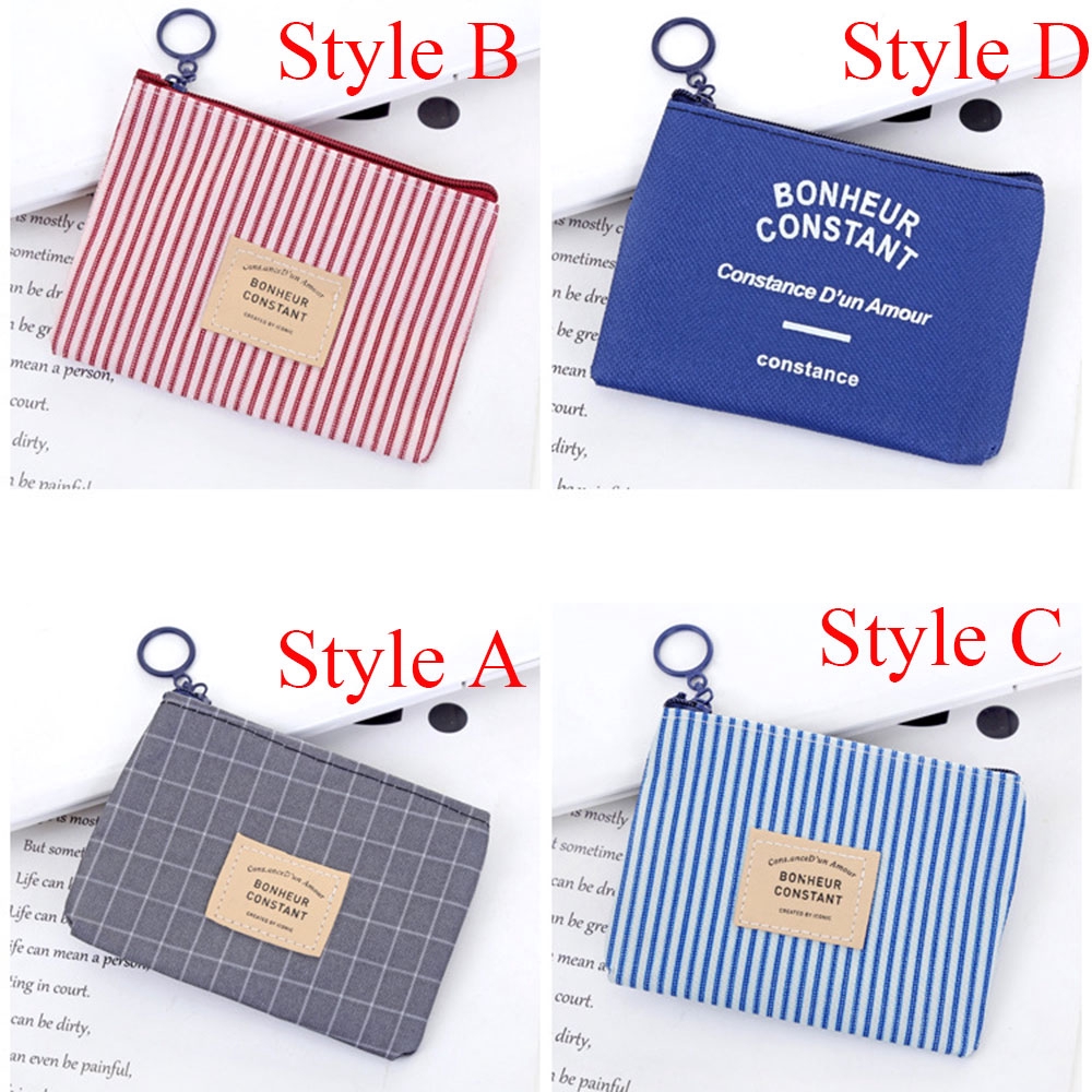 Ví đựng tiền xu thời trang bằng vải canvas | BigBuy360 - bigbuy360.vn