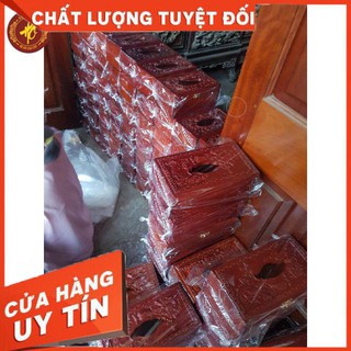 Hộp đựng giấy ăn gỗ hương cao cấp