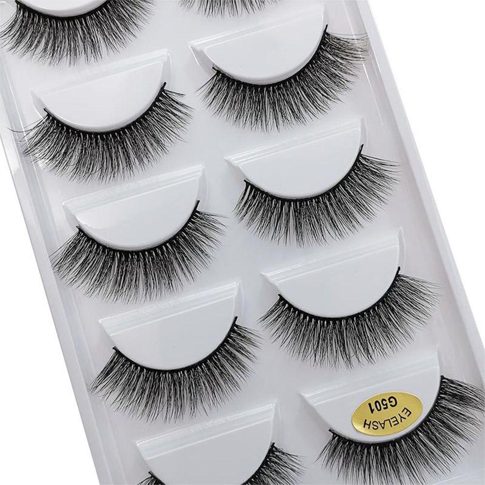 Bộ 5 Cặp Lông Mi Giả SKONHED 3D Dài Tự Nhiên Nhiều Kiểu Dáng