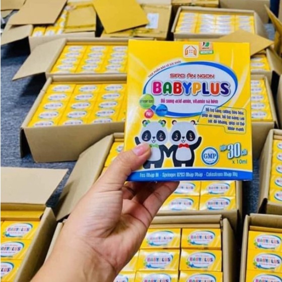 Siro Ăn Ngon BabyPlus Tăng Sức Đề Kháng Hỗ Trợ Tiêu Hóa Cung Cấp Dinh Dưỡng Giúp Bé Tăng Cân Giảm Táo Bón chính hãng