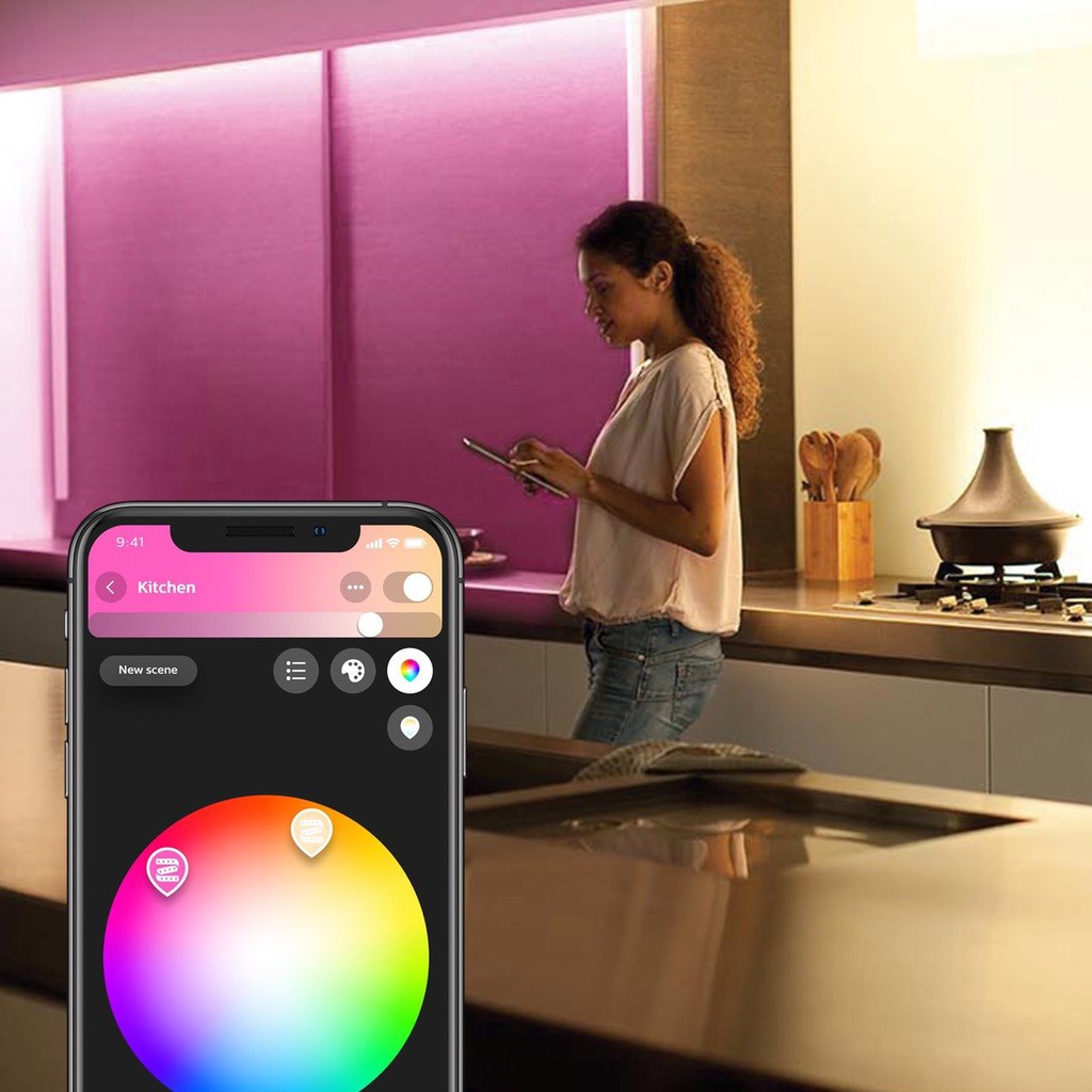 Bộ Đèn Thông Minh Philips Hue White And Color Ambiance Starter Kit - Hàng Chính Hãng